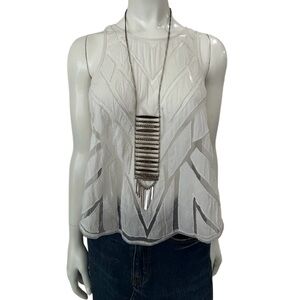 Boho Silver Tone Layering Necklace